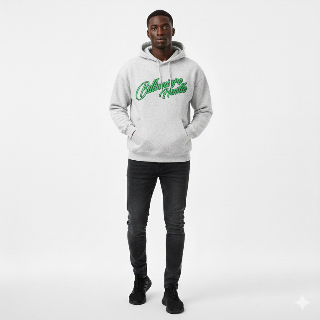 Billionaire Hustle Essential Heavyweight Drop-Shoulder Hoodie
